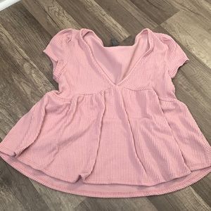 Pink flowy blouse from Francesca’s